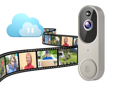 Smart AI WiFi Video Doorbell with Two-Way Intercom & Night Vision