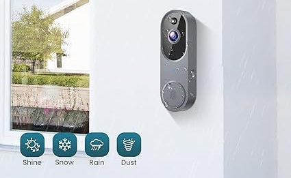Smart AI WiFi Video Doorbell with Two-Way Intercom & Night Vision