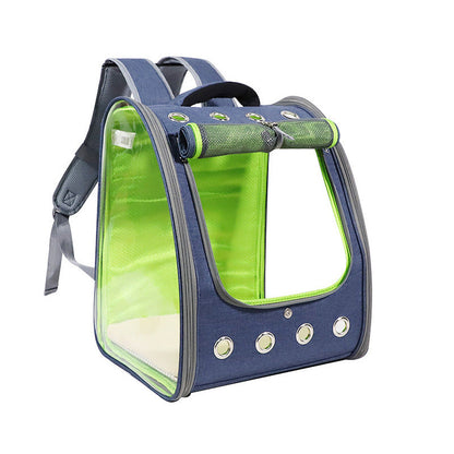 Haustier-Rucksack, komplett transparentes PVC