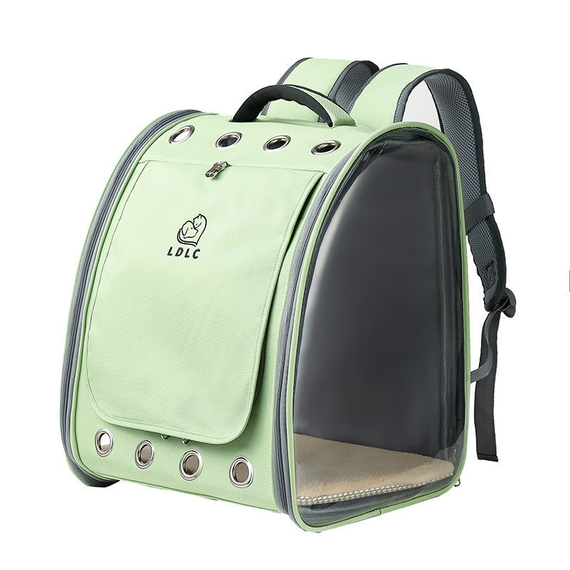 Haustier-Rucksack, komplett transparentes PVC