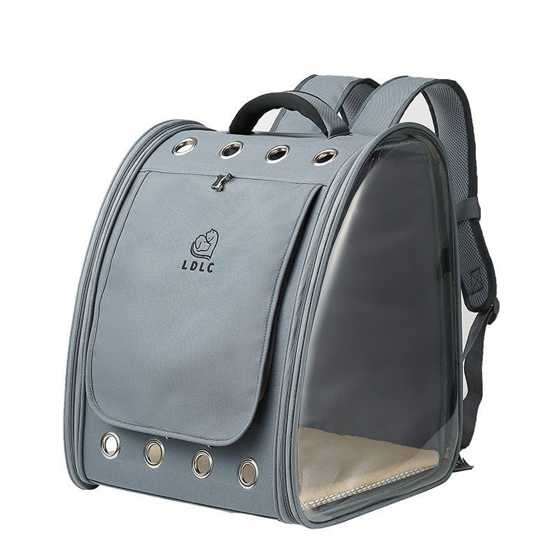 Haustier-Rucksack, komplett transparentes PVC